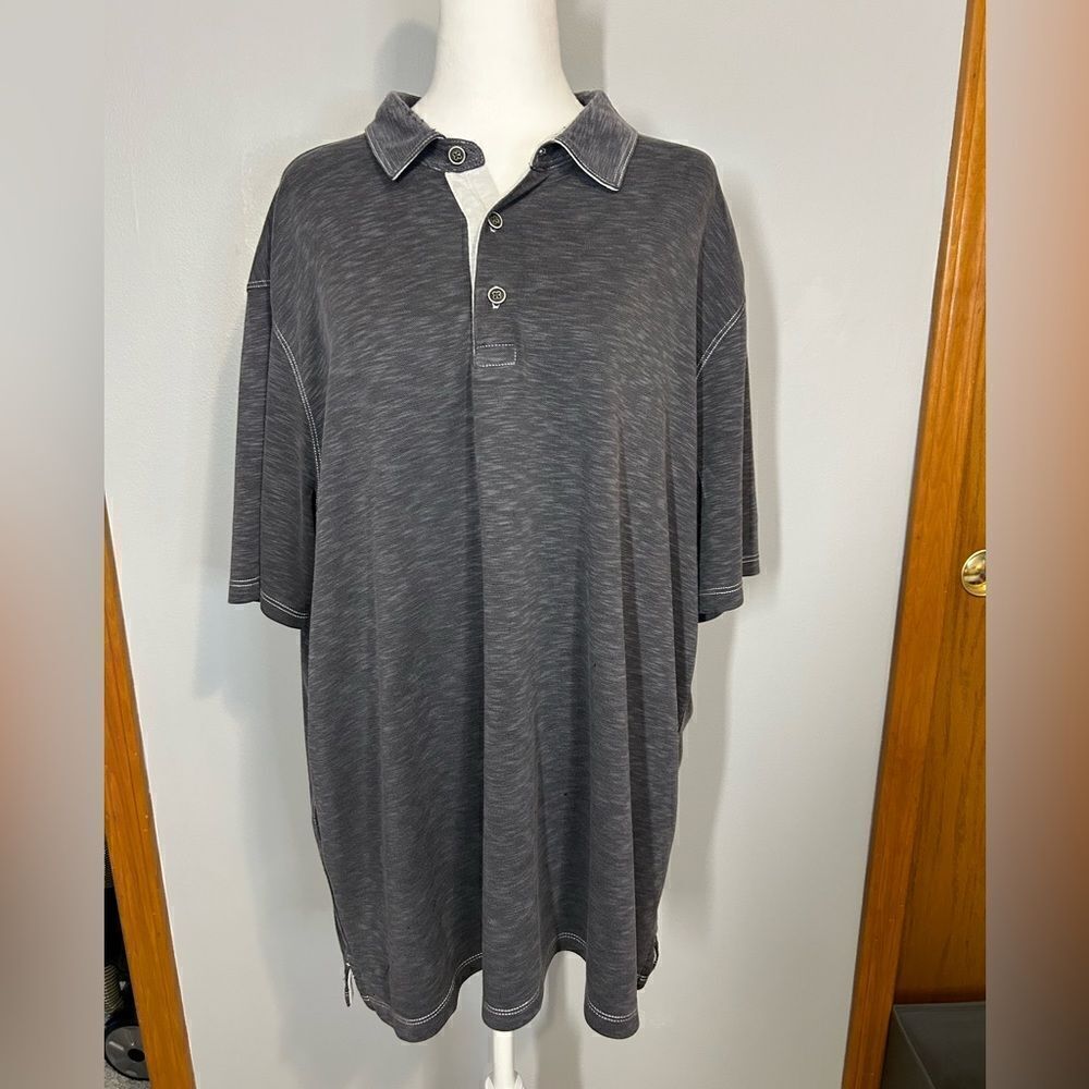 Tommy Bahama men’s polo charcoal gray size‎ XXL BIN L